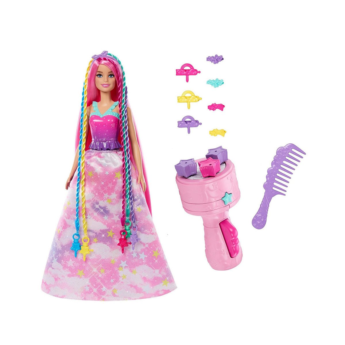 0-11-HNJ06_aae2818d-75c1-4f9d-83af-33112666fdc5 Barbie Dreamtopia Easy Hair Arrangement Hnj06 - Image 1